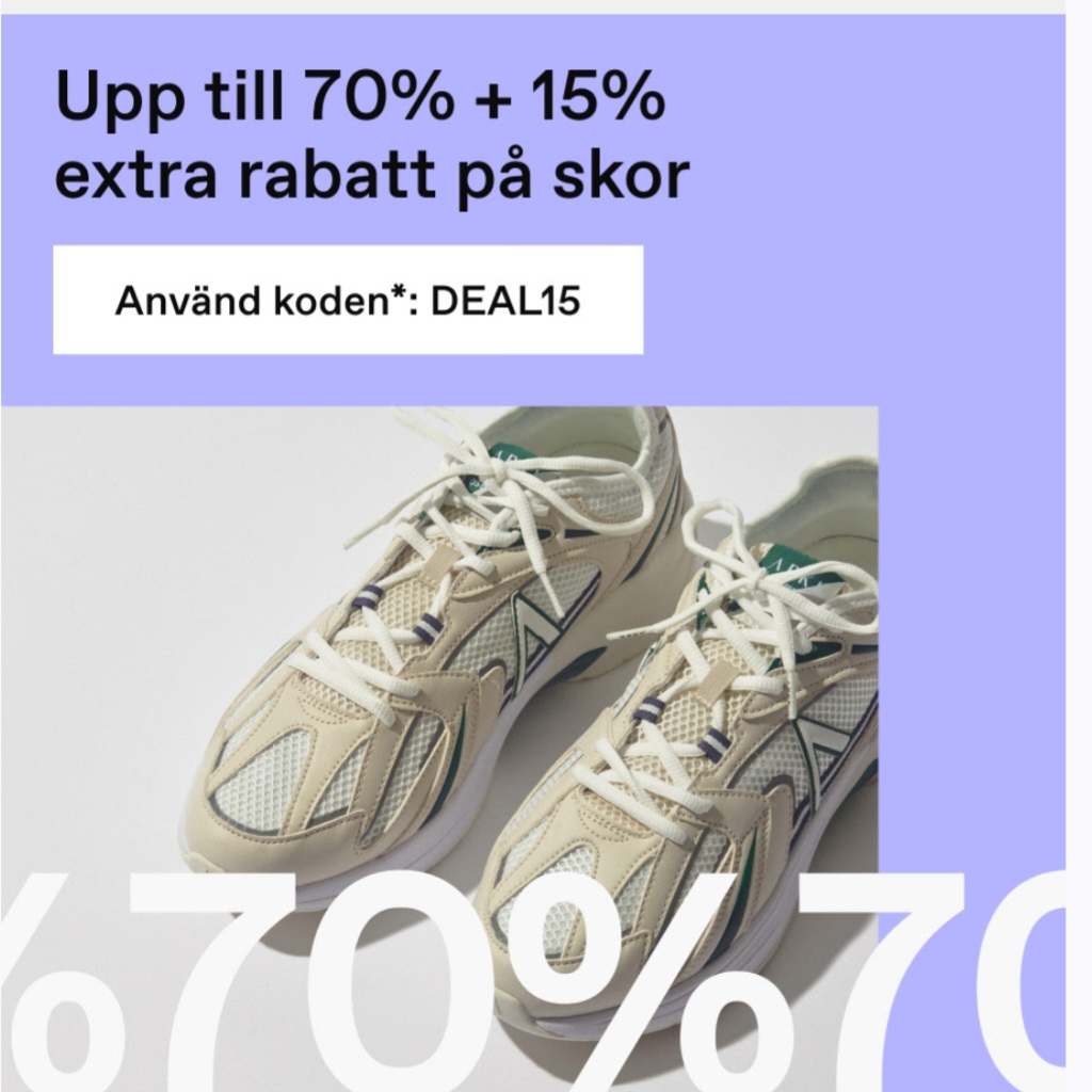 BOOZTLET 15% extra på skor_